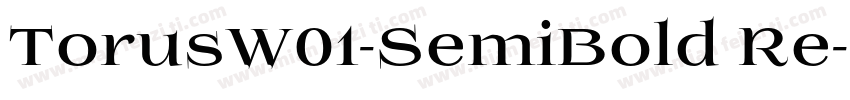 TorusW01-SemiBold Re字体转换